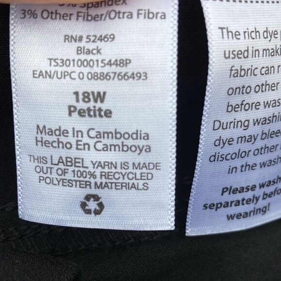 Women's High Rise Skinny Jeans Pants With Tummy Control 2-Pack Size 18W Petite - Picture 5 of 13